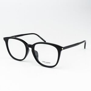 NEW Saint Laurent SL724/F 001 Black Oval Women Eyeglasses